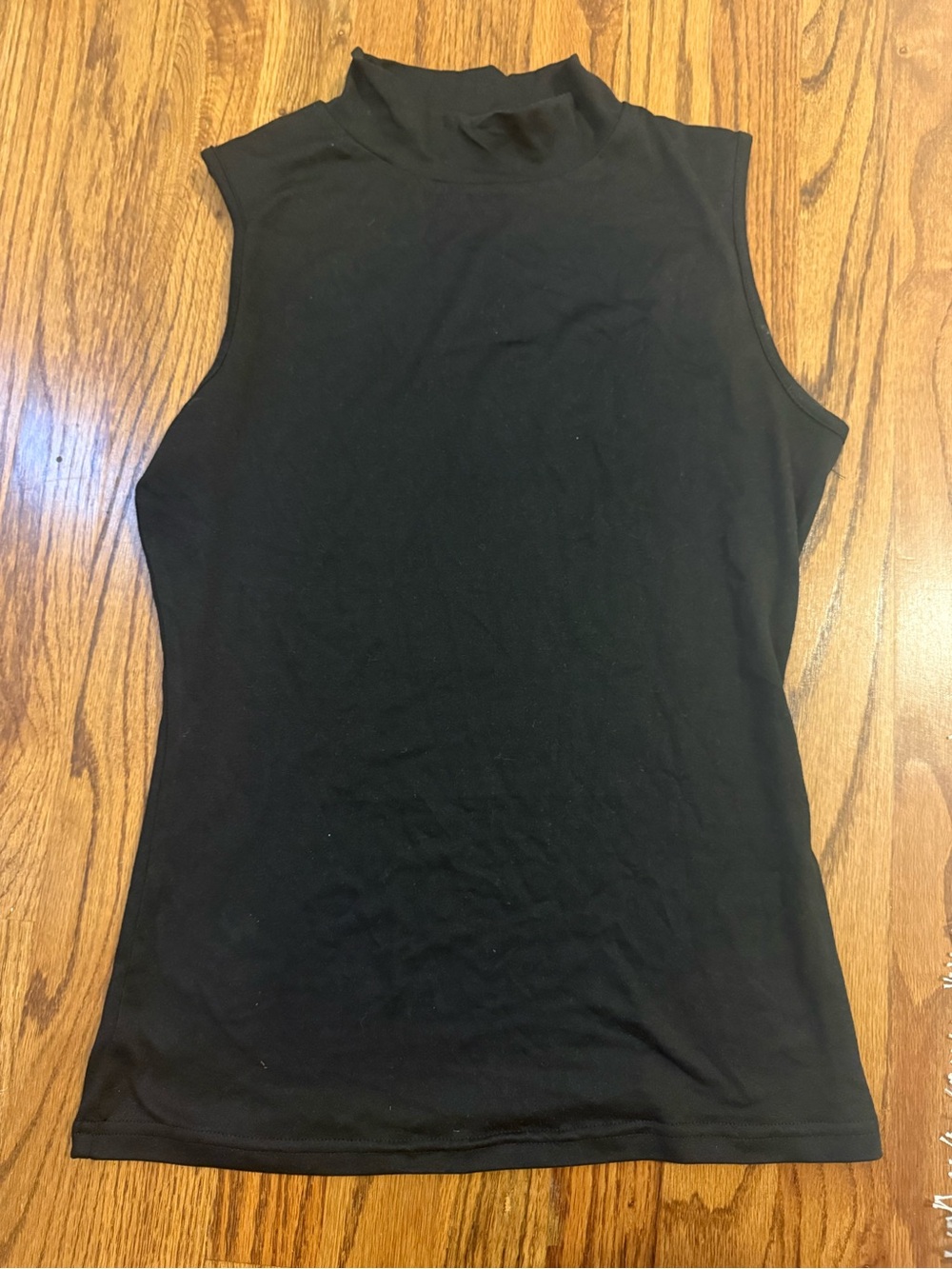 zeagoo Black Sleeveless Mock Neck Tank Top